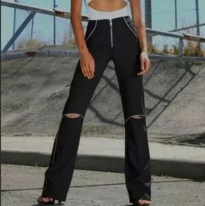 I.AM.GIA Black Cut-Out Pants